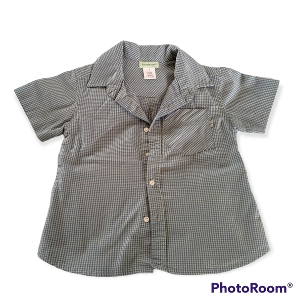 Kids Style Collared Button Down Short Sleeve Shirt - Picture 1 of 4